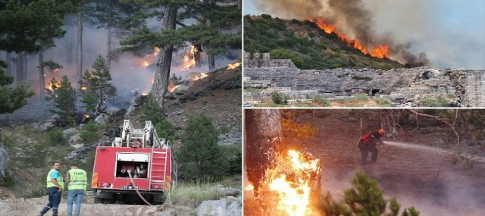 Antalya'da 118 orman yangınında 540 hektar alan kül oldu!
