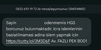 AMAN DİKKAT ! ŞİMDİ DE “HGS’li DOLANDIRICILIK” BAŞLADI.