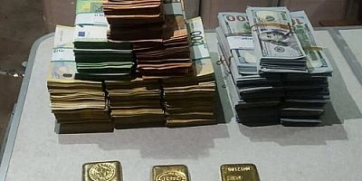 MANAVGAT BELEDİYESİ OPERASYONUNDA 3 KİLO ALTIN 500 BİN AVRO BULUNDU