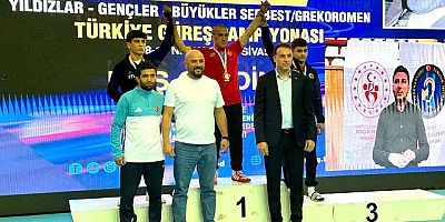 Manavgat Belediyespor Güreşçisi altın madalya kazandı