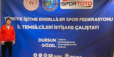 MANAVGAT ' LI OĞUZHAN AYDIN,  İŞİTME ENGELLİLER SPOR FEDERASYONUN EN GENÇ İL TEMSİLCİSİ OLDU.