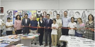 Vesil Bacı Öğretmenden yıl sonu resim sergisi 